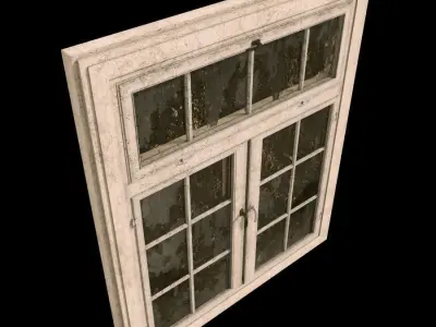 Old dirty window 3D model