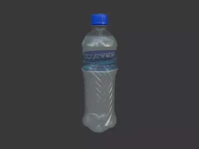 Mineral Water Bottle 3D model