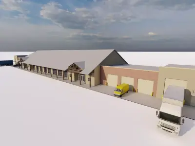 Warehouse-Warehouse Building 3D model