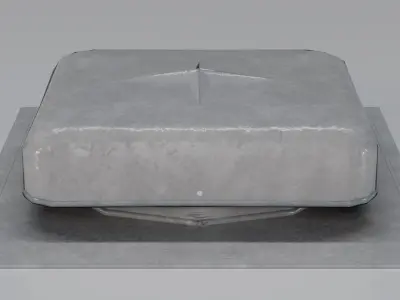 Round Top Vent Low-poly 3D model