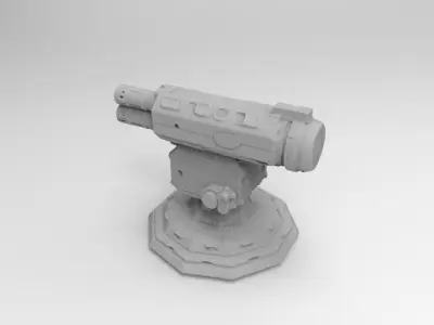 scifi weapon 1 3D print model