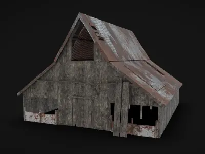 Barn 05 Low-poly 3D model