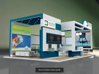 Booth Exhibition Stand G24 3D Model Pack