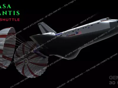 NASA Atlantis Space Shuttle  3D model