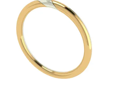 Bicolor Twisted Rings - Slim Pack 3D print model