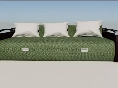 Modern Sofa Low-poly 3D model