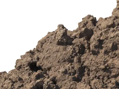 A pile of clay 3D model