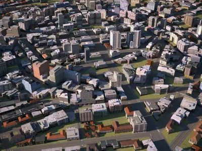 City 12 Low-poly 3D model