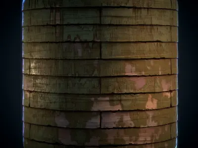 Wood Floor stylized - VOL 04 - SBsar - Maps Texture