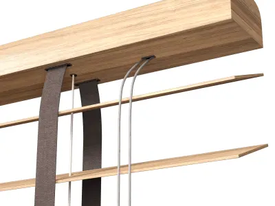 Wooden Blinds Set 40 3D model