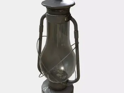 Hurricane Lantern - Storm Lamp Low-poly 3D model