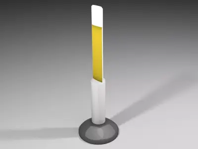Bollard - Flatten Delineator 3D model