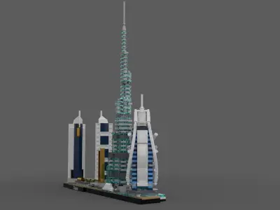 LEGO Architecture 2020 - Dubai 3D model