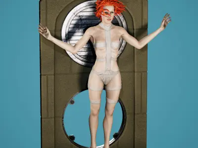 Leeloo from The Fifth Element 3D print model