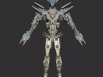 Robot kit one Low-poly 3D model