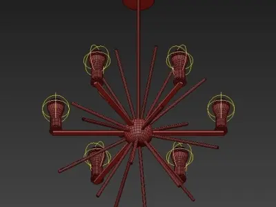 Uptown Carnegie Chandelier 3D model