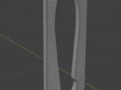 Wooden wall lamp Low-poly 3D model