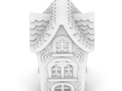 Decorative candleholder house 3D Print Ready 3D print model