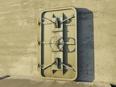 Bunker Door 3D model