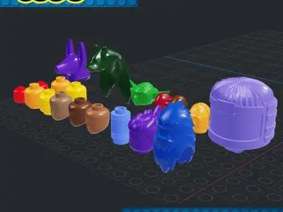 Lego - Minifigures Head 3D print model