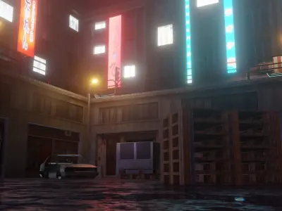 Cyberpunk Street Theme 3D model