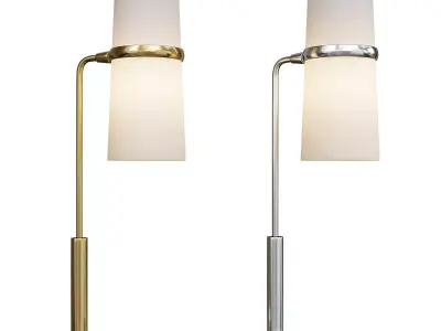 CEDAR AND MOSS CONIFER SINGLE TABLE LAMP Low-poly 3D model