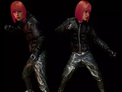 Cyberpunk RX1 Low-poly 3D model