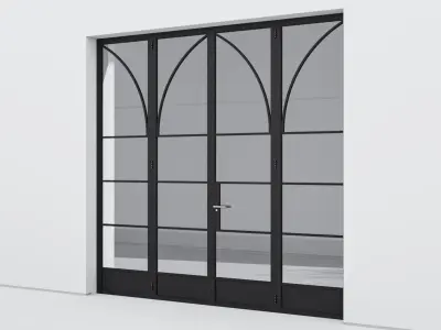 Aluminium door 336 3D model