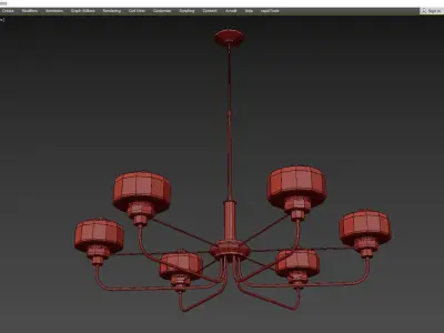 NOLA CHANDELIER Low-poly 3D model