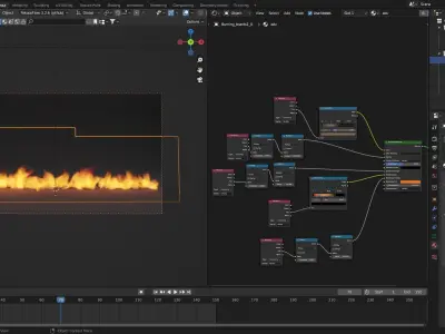 Burning boards vdb 3D model