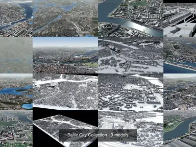 Baltic City Collection 3D Model Pack