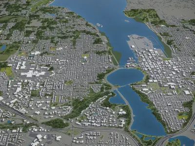 Olympia  Low-poly 3D model