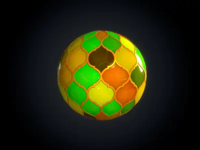 window 3 pattern - VOL 02 - Maps - SBSAR Texture