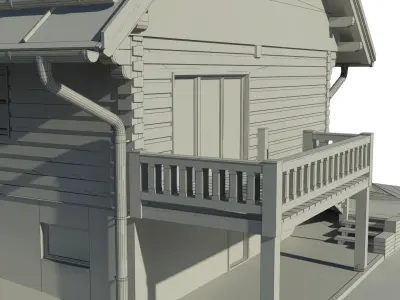 Cottage house 3D model get