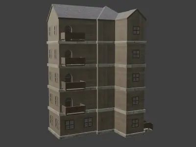 House Model 57 Low-poly 3D model