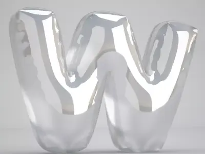 W Balloon Transparent 3D model