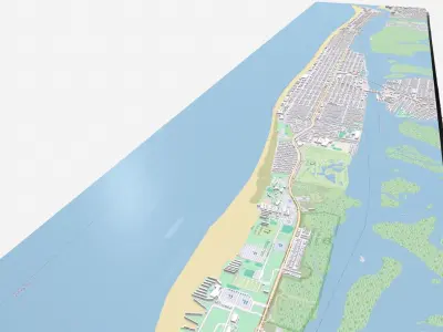Long Beach California USA 3D model