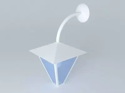 Fixture outdoor light with shade Free 3D model