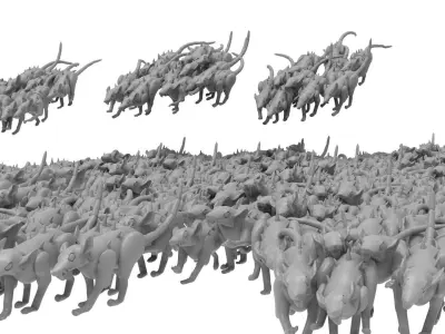 Cheese Stealer Cult - Rat Swarms and Bomb Rats 3D print model