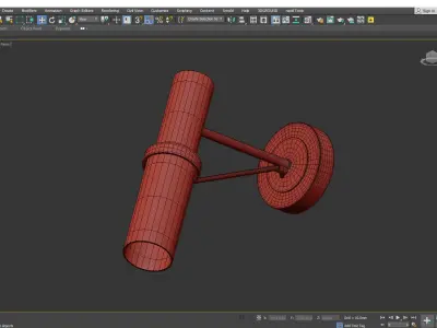 F promo Viator sconce Low-poly 3D model