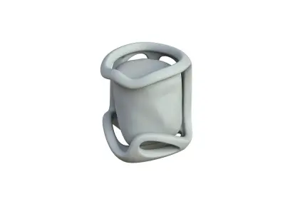 SciFi Shape Object Low Poly 44 Low-poly 3D model