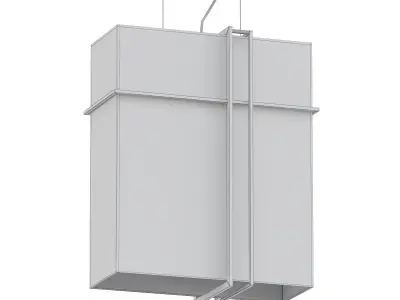 UTMOST modern pendant light with square shape 3D model