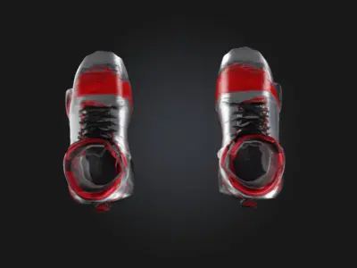 Futuristic Robot Shoes  Sci-Fi Cyberpunk 3D Model 3D model