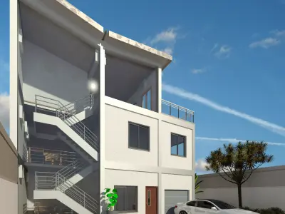 Modular Metal House 3D model