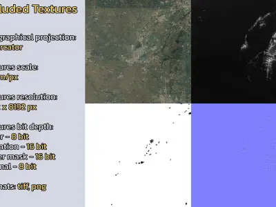 Huaibei China City Landscape 3D Model 3D model