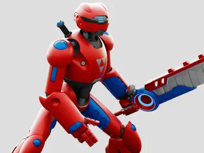 BATTLE DROID ZHOUMI  RIGGED 3D model