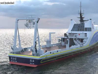  Zhu Hai Yun Ship for Transporting and Launching Drones 