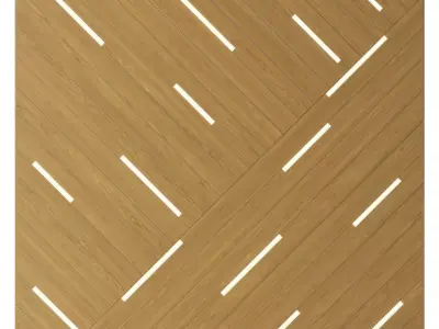 Wall panel 0260-shpon 3D model