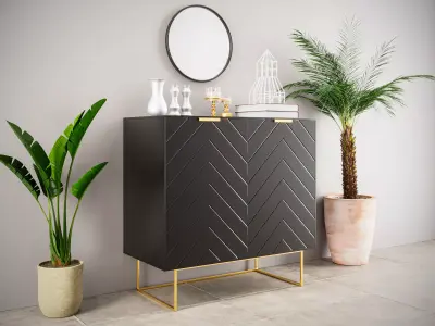 Laurens Accent Cabinet  wayfair Free 3D model