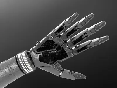 Robot hand dirt 3D model